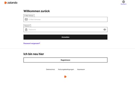 zalando login.